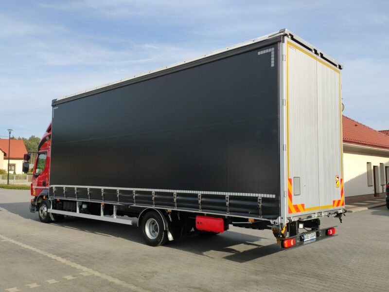 Volvo FL12.240 E6 Firana Tył Drzwi Dach Zsuwany Bogato Wyposażony !!! Ład-5523kg DMC-11990kg Kabina Glob Salon PL Zadbany Super STAN !!!