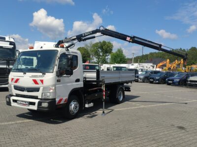 Mitsubishi Canter Fuso 9C18 3.0/180KM Automat, HDS FASSI F30 Wywrotka 3-str Skrzynia Biegów Automat Klimatyzacja DMC-8550kg UNIKAT Super Stan !!!