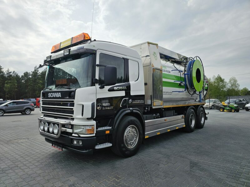 Scania WUKO KAISER EUR-MARK PKL 8.8 DO CZYSZCZENIA KANAŁÓW KOMBI WUKO asenizacyjny separator beczka odpady czyszczenie kanalizacja