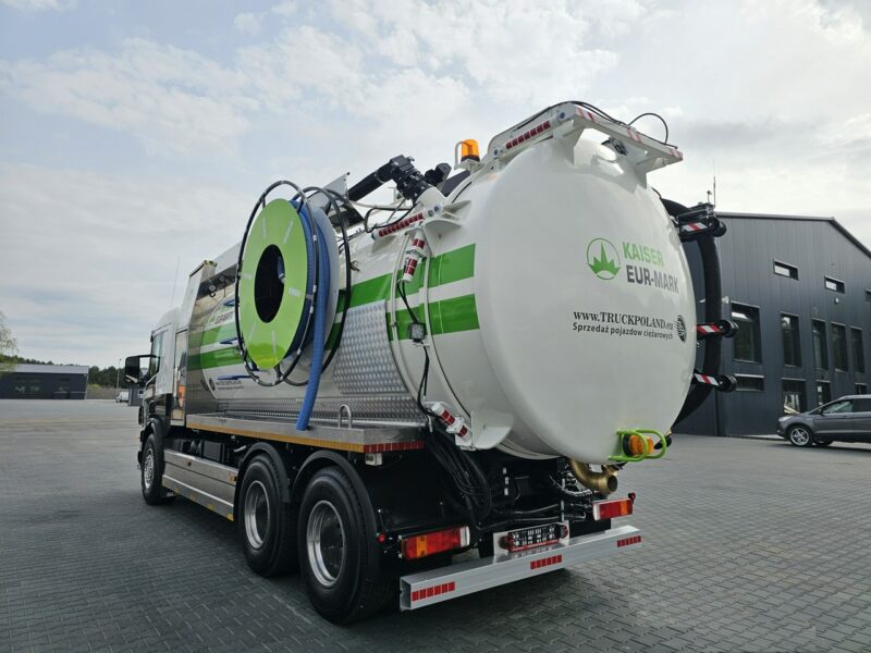 Scania WUKO KAISER EUR-MARK PKL 8.8 DO CZYSZCZENIA KANAŁÓW KOMBI WUKO asenizacyjny separator beczka odpady czyszczenie kanalizacja