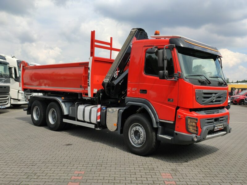 Volvo FMX 410 6x4 13L HDS Radiowy Hydroburta HIAB XS122D-4 HIDUO Wywrot MERREL 2-stronny Sprowadzony !!!