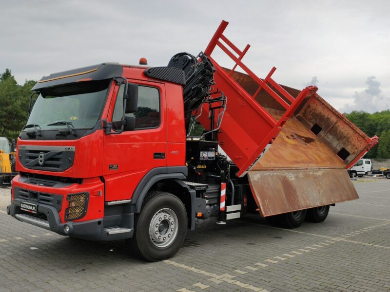 Volvo FMX 410 6x4 13L HDS Radiowy Hydroburta HIAB XS122D-4 HIDUO Wywrot MERREL 2-stronny Sprowadzony !!!