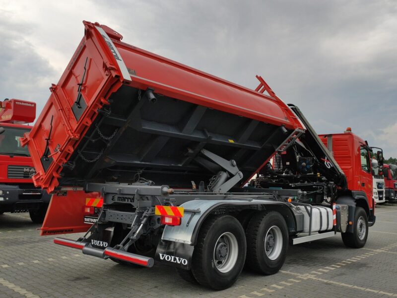 Volvo FMX 410 6x4 13L HDS Radiowy Hydroburta HIAB XS122D-4 HIDUO Wywrot MERREL 2-stronny Sprowadzony !!!