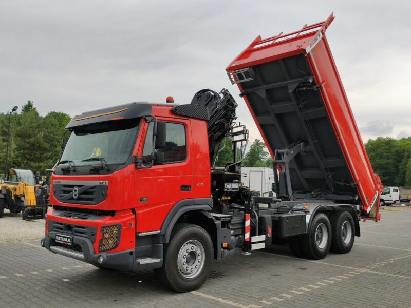 Volvo FMX 410 6x4 13L HDS Radiowy Hydroburta HIAB XS122D-4 HIDUO Wywrot MERREL 2-stronny Sprowadzony !!!
