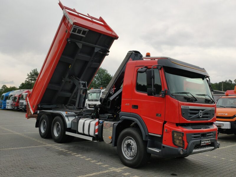 Volvo FMX 410 6x4 13L HDS Radiowy Hydroburta HIAB XS122D-4 HIDUO Wywrot MERREL 2-stronny Sprowadzony !!!