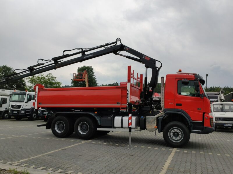 Volvo FMX 410 6x4 13L HDS Radiowy Hydroburta HIAB XS122D-4 HIDUO Wywrot MERREL 2-stronny Sprowadzony !!!