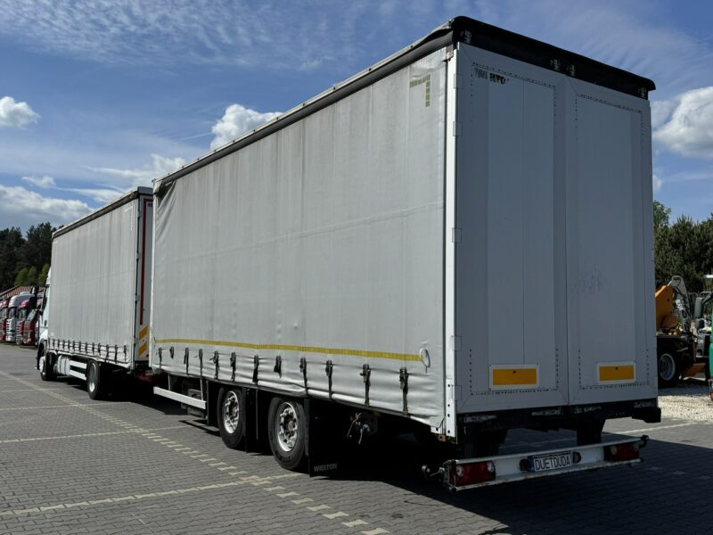 Renault Premium 380 DXi Euro 5 Firana 19 Palet Dach Zsuwany 18ton DMC Tandem Przejazdowy Przyczepa WIELTON Nowe Ogumienie Zadbany Super Stan