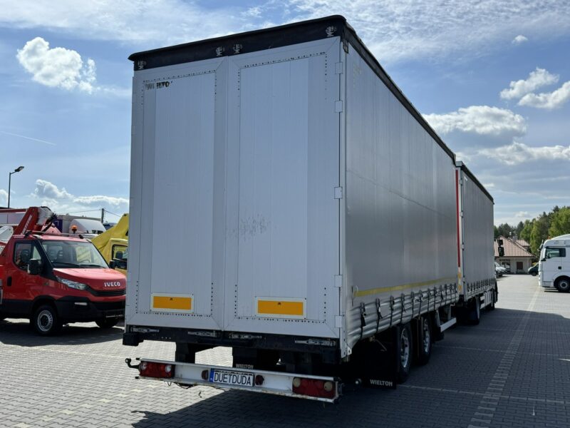 Renault Premium 380 DXi Euro 5 Firana 19 Palet Dach Zsuwany 18ton DMC Tandem Przejazdowy Przyczepa WIELTON Nowe Ogumienie Zadbany Super Stan