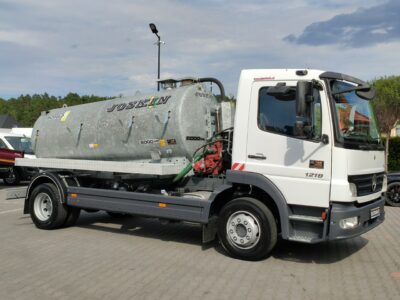 Mercedes Atego 1218 Asenizacyjny Szambiarka Beczka Szambowóz Poj.6m 2019r DMC-11990kg Ład-4470kg Zabudowa JOSKIN 6000 Litrów