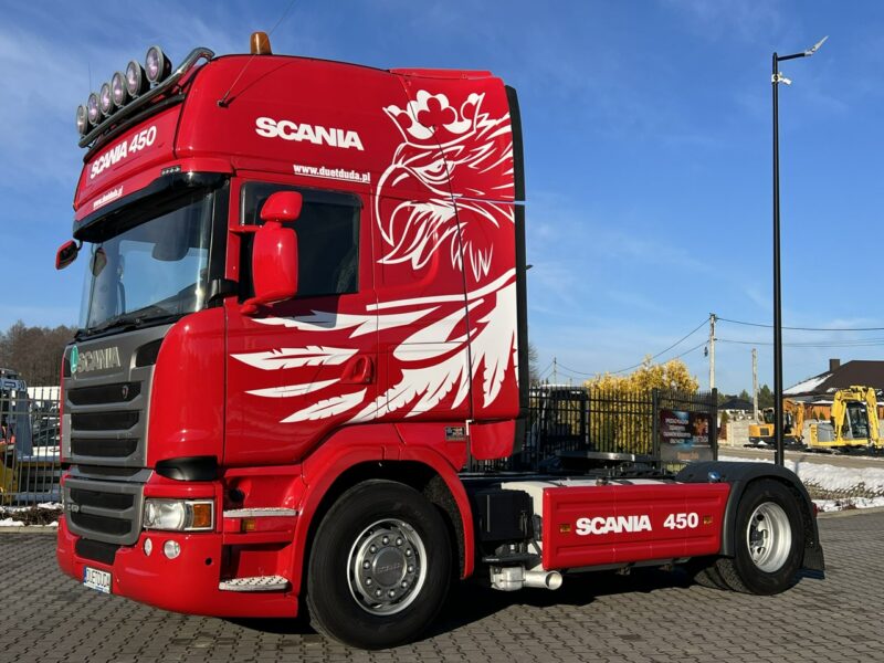 Scania R 450 Topline E6 4x2 Retarder Klima Postojowa !!! Serwisowana Bezwypadkowa Sprawna Zadbana Stan Dobry