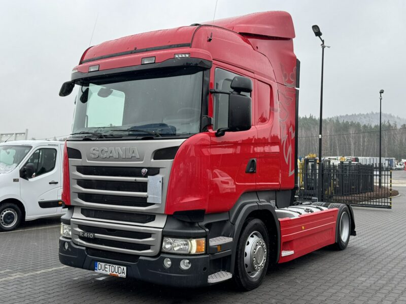 Scania R410 E6 4x2 Retarder Klima Postojowa Low deck / Mega Lowdeck Przód i Tył na Poduszkach