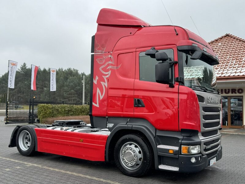 Scania R410 E6 4x2 Retarder Klima Postojowa Low deck / Mega Lowdeck Przód i Tył na Poduszkach