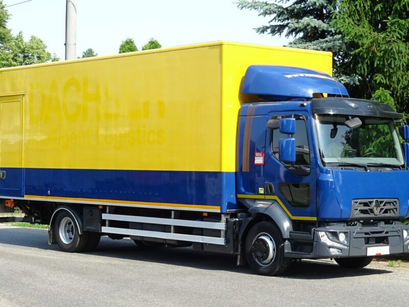 Renault Midlum D12 Euro 6 kontener 18p z windą klapa sypial sprowadzony! renault Midlum D12 Euro6 sypialna kontener winda 18 palet