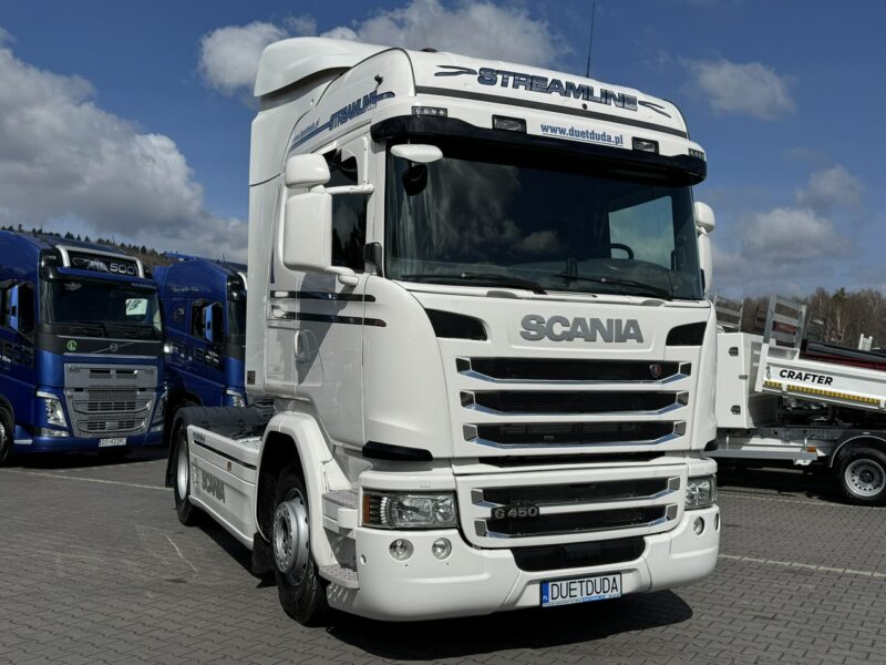 Scania G450 E6 Retarder Hydraulika 4x2 na Kołach 315/80/22,5r Manual Przód Tył na Poduszkach ( R450, R410) nie Man Volvo Mercedes