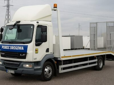 DAF LF 45.210 Laweta Pomoc Drogowa Specjalny Przebieg Udokumentowany, Hydrauliczna klapa najazdowa, EURO 5,Poduszki