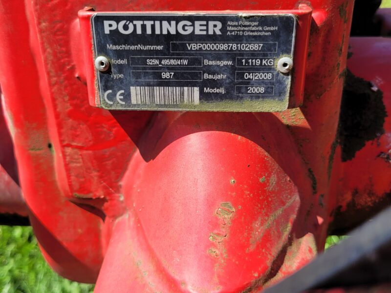 Pług POTTINGER SERVO NOVA 25, 4 skibowy, 2008 rok, stan dobry