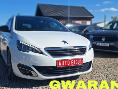 Peugeot 308 biała perła automat GT Line ledy xsenon navi T9 (2014-2021)