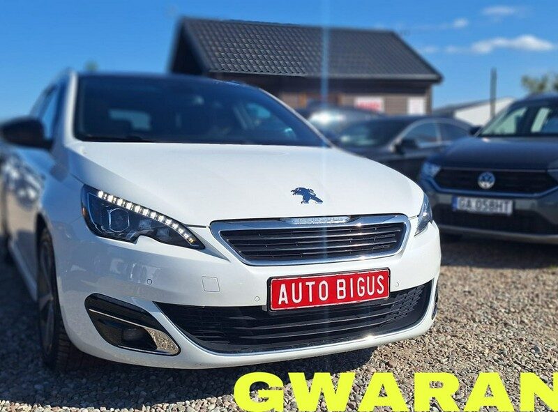 Peugeot 308 biała perła automat GT Line ledy xsenon navi T9 (2014-2021)