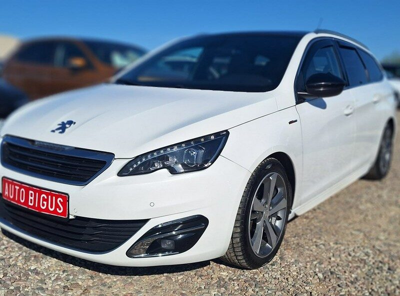 Peugeot 308 biała perła automat GT Line ledy xsenon navi T9 (2014-2021)