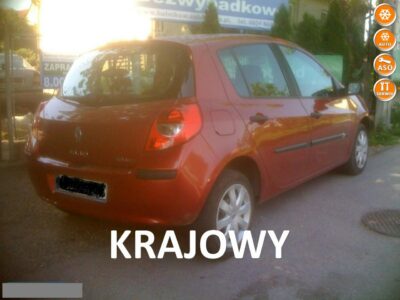 Renault Clio 1-WŁAŚCICIEL krajowy79tys.kmBEZWYPADKOWYklimatyzacja III (2005-2012)