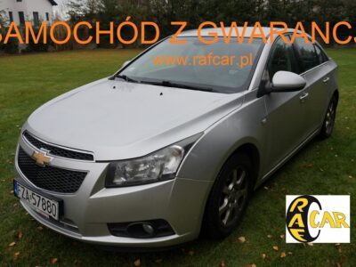 Chevrolet Cruze samochód z mocnym silnikiem. Gwarancja