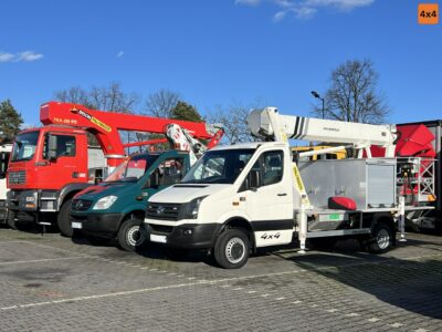 Volkswagen Crafter 4x4 Zwyżka 21m P210BK JIP-Ogon udt Zasięg Boczny 16-metr Iveco 55S18