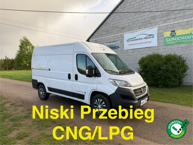 Fiat Ducato L2H2 3.0 Benzyna 136KM CNG 2019r 3 osobowy Kamera Cofania