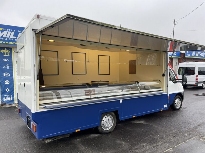 Fiat Ducato Autosklep wędlin Klima Gastronomiczny Food Truck Foodtruck sklep 2007
