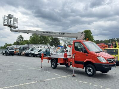Mercedes Sprinter Podnośnik Koszowy 22m RUTHMANN TB 220 Zwyżka UDT (Palfinger Wumag GSR)