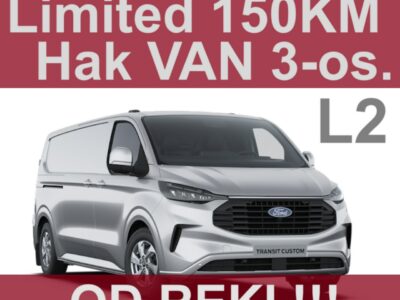 Ford Transit Custom Limited 150K L2 Hak Full Led Dostępny od reki !! Niska cena !!
