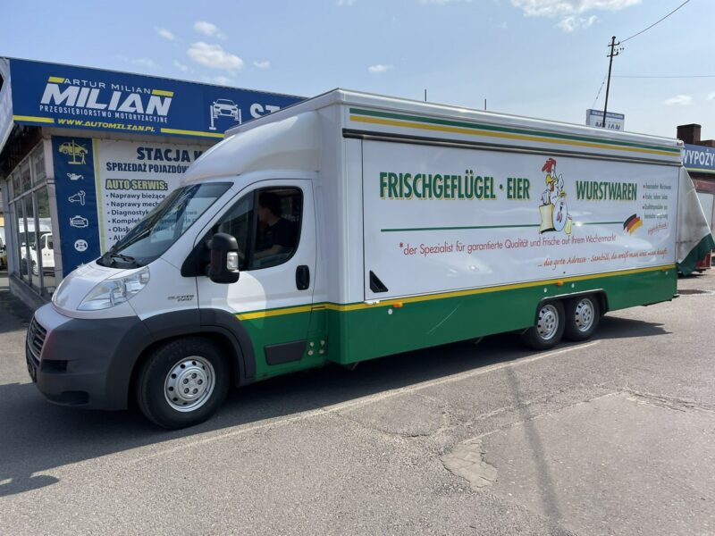 Fiat Doblo Autosklep wędlin Gastronomiczna food truck foodtruck sklep Borco 2009