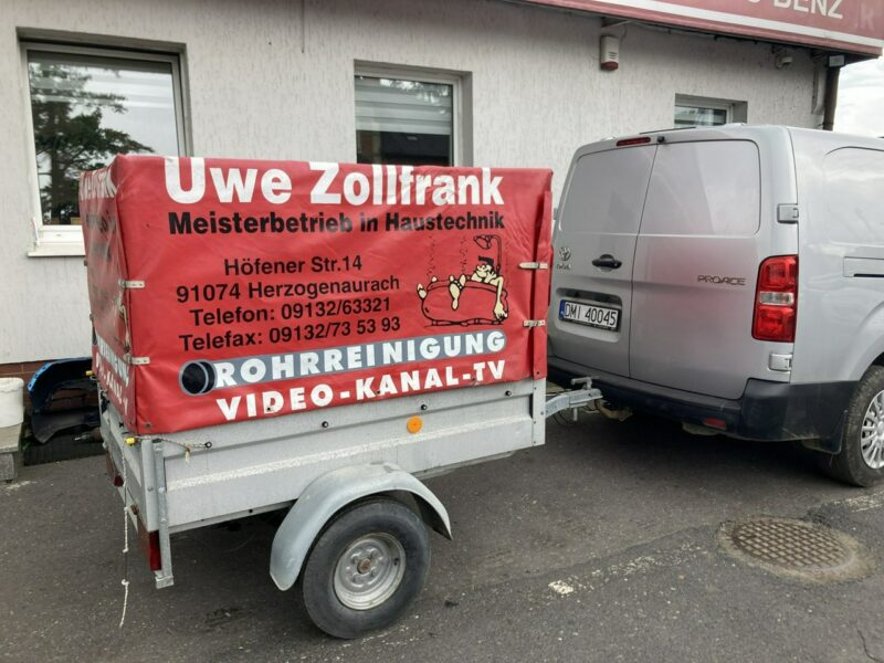 Ford Transit Custom wuko na przyczepce kanalizacja asenizacyjny 130bar