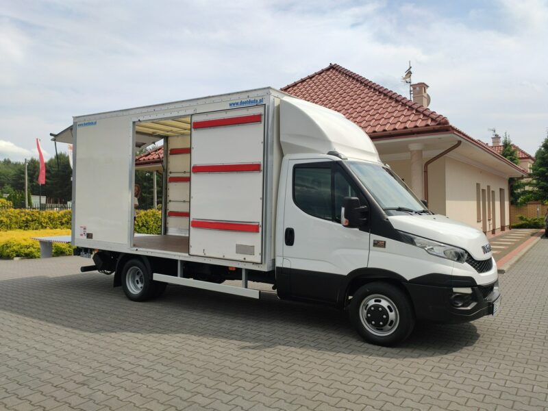 Iveco Daily 35C15 Do 3,5tony Kontener 8-Palet Winda Drzwi Boczne Na Bliźniaku Super Stan