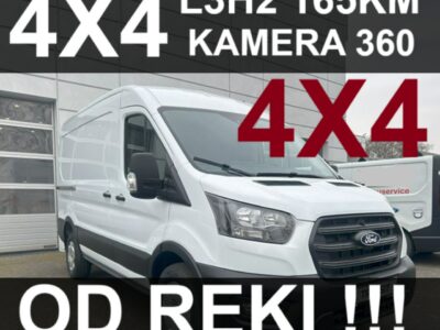 Ford Transit 4X4 165KM Hak Kamera 360 Napęd 4x4 Od ręki ! 2171 zł Szybki odbiór