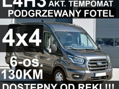 Ford Transit 4x4 L4H3 6-os. Brygadowy 130KM Super Niska Cena ! 2404 zł Od ręki !