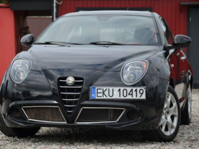 Alfa Romeo Mito Czarna Zarejestrowana 1.4+Gaz Serwis Klima Alu Gwarancja
