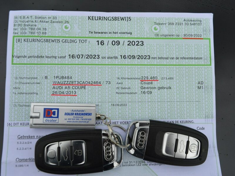 Audi A5 2.0 TDI COUPE Automat Serwis Bi-Xsenon LED Navi Skóra OKAZJA 8T (2007-2016)
