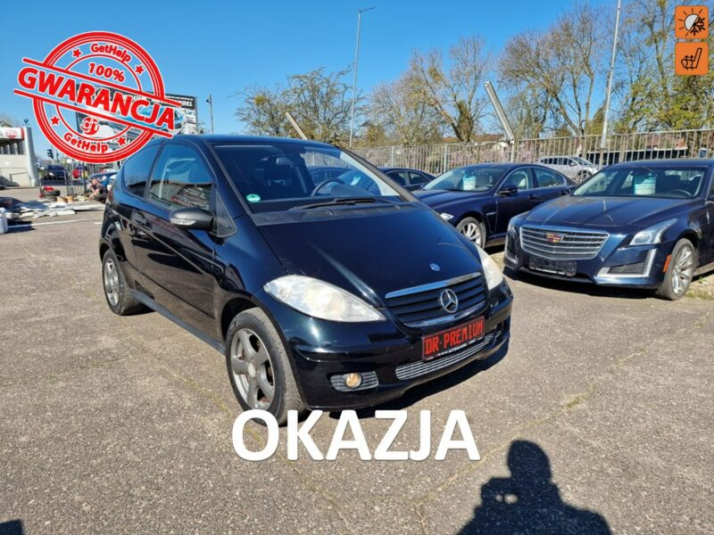 Mercedes A 150 1.5 Benzyna 95 KM, Grzane Fotele, Wielofunkcyjna Kierownica, Alufelgi W169 (2004-2012)