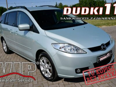Mazda 5 1,8b DUDKI11 7 Foteli,Hak,Parktronic, El.szyby.Centralka,kredyt.OKAZJA I (2005-2010)