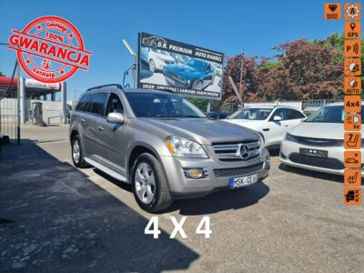 Mercedes GL 450 4.7 V8 340 KM 4-Matic, DVD, Automat, Skóra, Alu, Pneumatyka, Xenon X164 (2006-2012)