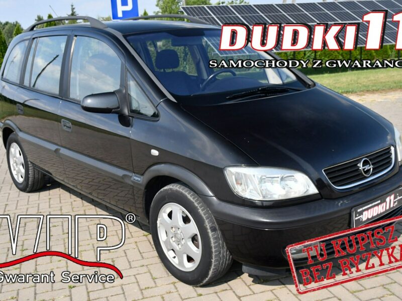 Opel Zafira 1,8b DUDKI11 7 Foteli,Klimatyzacja,El.szyby.Centralka,kredyt.OKAZJA A (1999-2005)