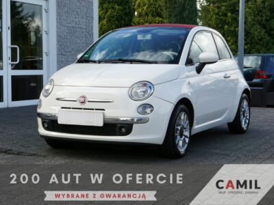 Fiat 500 1,2 Benzyna 69KM, Automat, Bogato Wyposażony, Otwierany Dach, Zadbany I (2007-)