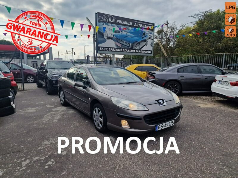 Peugeot 407 1.8 Benzyna + LPG 115 KM, Klimatyzacja, Kurtyny Powietrzne, Isofix