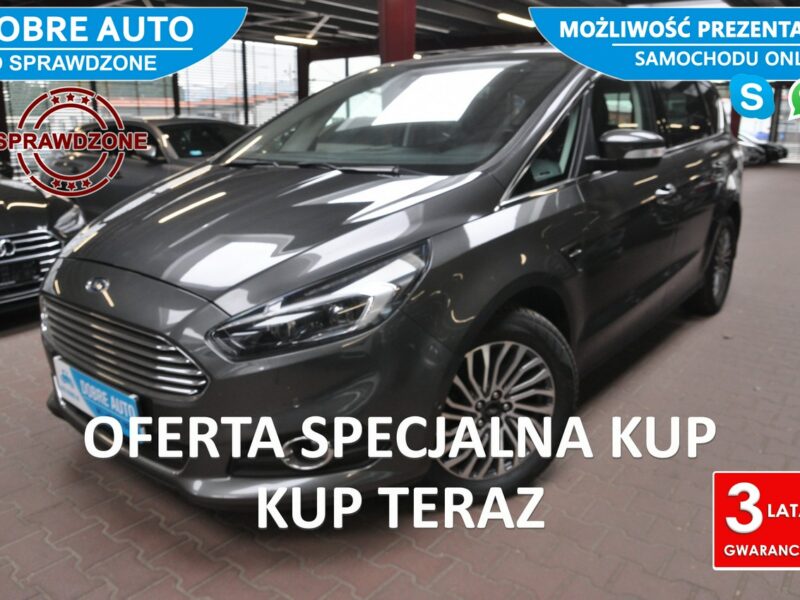Ford S-Max 2.0 190KM Automat,Titanium,As.Park,El.Klapa,Roz.Znak,Navi,Kamera,FV23% II (2015-)