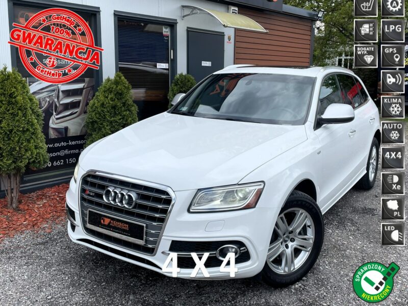 Audi SQ5 Panorama dach, Skórzana tapicerka, Podgrzewane fotele, Światła LED 8R (2013-)