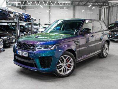 Land Rover Range Rover Sport SVR 5.0 Supercharged V8 575KM. Spectral Blue SVO! Bezwypadkowy. FV23%. II (2013-)