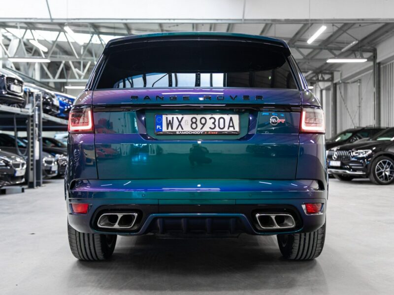 Land Rover Range Rover Sport SVR 5.0 Supercharged V8 575KM. Spectral Blue SVO! Bezwypadkowy. FV23%. II (2013-)