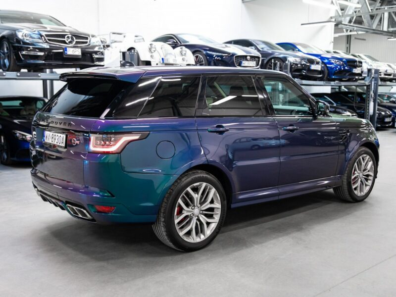 Land Rover Range Rover Sport SVR 5.0 Supercharged V8 575KM. Spectral Blue SVO! Bezwypadkowy. FV23%. II (2013-)
