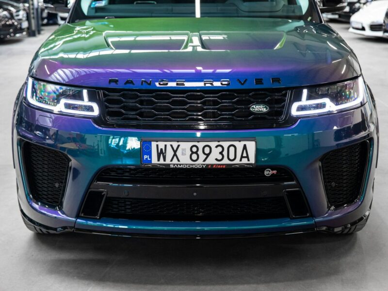 Land Rover Range Rover Sport SVR 5.0 Supercharged V8 575KM. Spectral Blue SVO! Bezwypadkowy. FV23%. II (2013-)