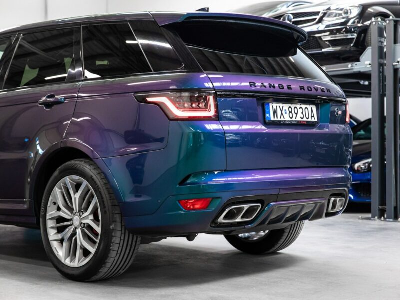 Land Rover Range Rover Sport SVR 5.0 Supercharged V8 575KM. Spectral Blue SVO! Bezwypadkowy. FV23%. II (2013-)